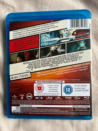DVD Blu-Ray - Hellboy II The Golden Army - Limited Edition - Cert 12 - Picture 2 of 3