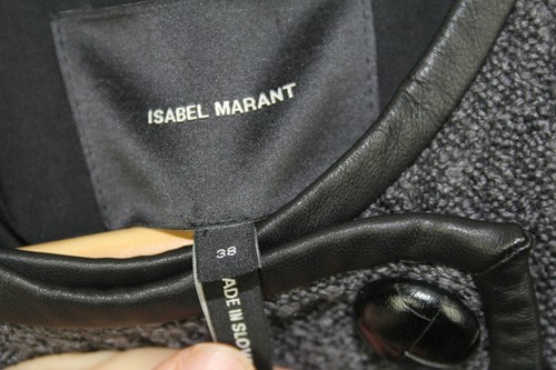 Isabel Marant Etoile Blazer Jacket Size 38 Slovakia Dress Work Coat Black/Grey - Picture 5 of 7