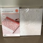 Martha Stewart Occasions Water Lily White Lace Theme 40 Page 11 x 8.5 Guest Book