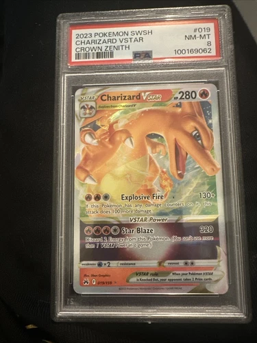 Charizard VSTAR #19 SWSH Crown Zenith 2023 Pokemon PSA 8 Near MINT