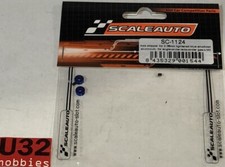 Scaleauto SC-1124 Top Crown Lightened Aluminum Blue Axle 2.38mm 2 Units