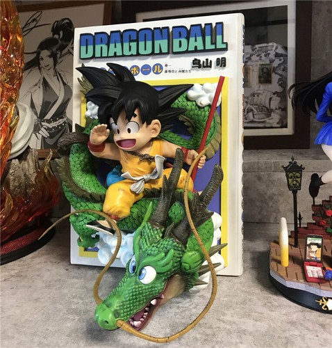 JacksDo Manga Abdeckung Kind GOKU Harz Drache Ball Z Statue Shenron Modell