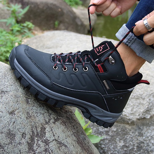 Winter Plus Samt Wanderschuhe Outdoor Kletterschuhe Herren Warme Schneestiefel - Picture 6 of 18