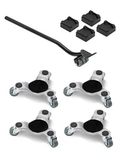 Furniture Dolly 4 pcs Steel Tri-dolly Set Furniture Mover 440 lbs Capacity