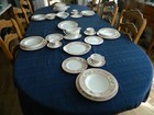 Minton Fine China "Asian Flowers" Set for (6) with 6 Serving Pieces St