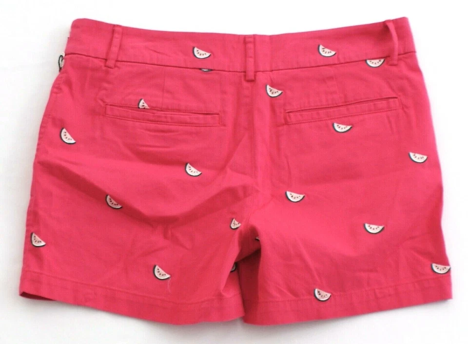 Pantalones Cortos Jones New York Rosa Bordado Sandía Algodón Elástico Para Mujer Nuevos con Etiquetas Foto 2 de 2