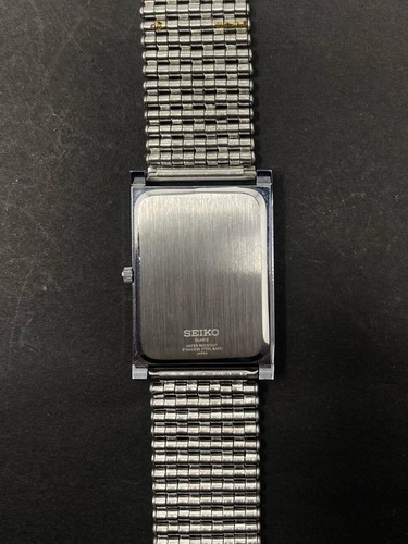 Seiko Slim YELLOW DIAL -SILVER CASE Wrist Watch - FREE SHIPPING - Picture 7 of 9