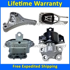 K4004 Motor & Transmission Mount Set 4pc For 16-22 Buick Encore VIN: M 1.4L AUTO