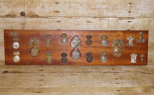 Vintage Military 23rd Regiment Royal Welsh Fusiliers 18 Cap Badge Plaque - 第 1/7 張圖片