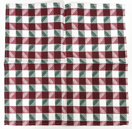 Vintage NOS Set of 4 Square 16.5” Napkins w Watermelons 1992 USA 100% cotton - Picture 6 of 7