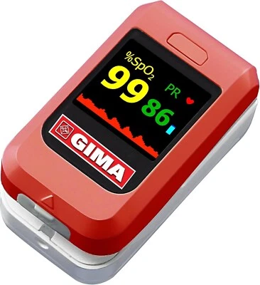GIMA OXY 10 Pulsossimetro Pulsoximetro Saturimetro Cardiofrequenzimetro wireless