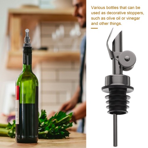 Red Wine Bottle Plug Pourer Replaceable Dispenser Stainless Steel Oil - Picture 9 of 12