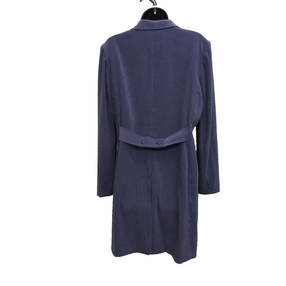 Vestido Jaqueta Amanda Smith Feminino Tamanho 10 Azul Joelho Comprimento Manga Longa Botão - Imagem 3 de 4