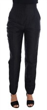 DOLCE & GABBANA Pants Black Floral Brocade High Waist IT40 / US6 / S RRP $1200