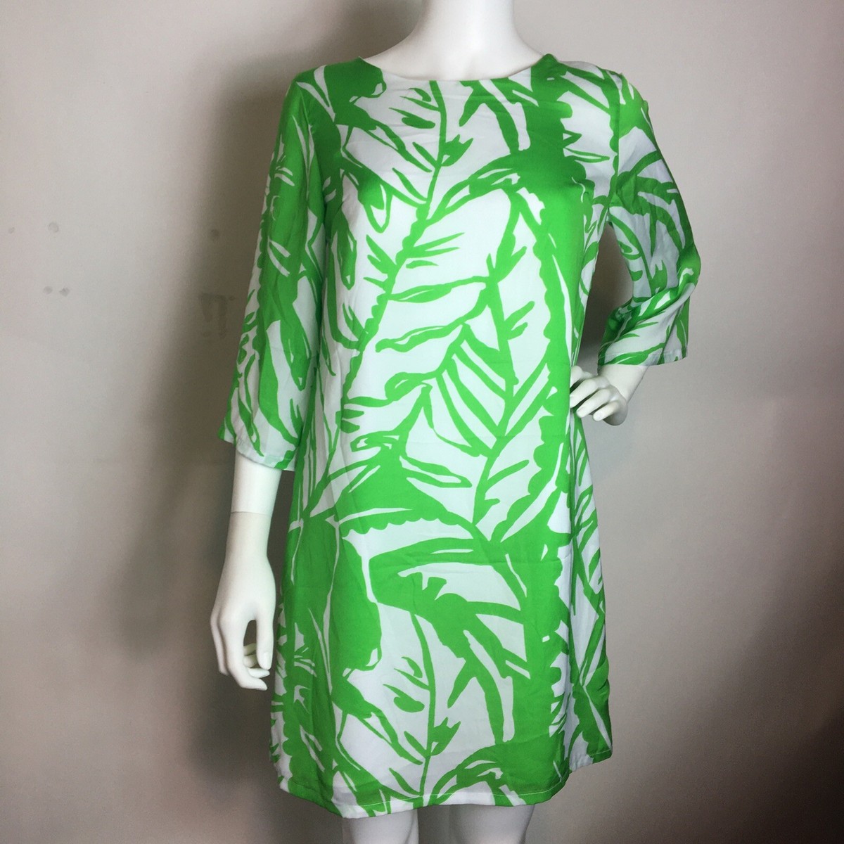 Lilly Pulitzer for Target Green Tropical Leave Dress size SP