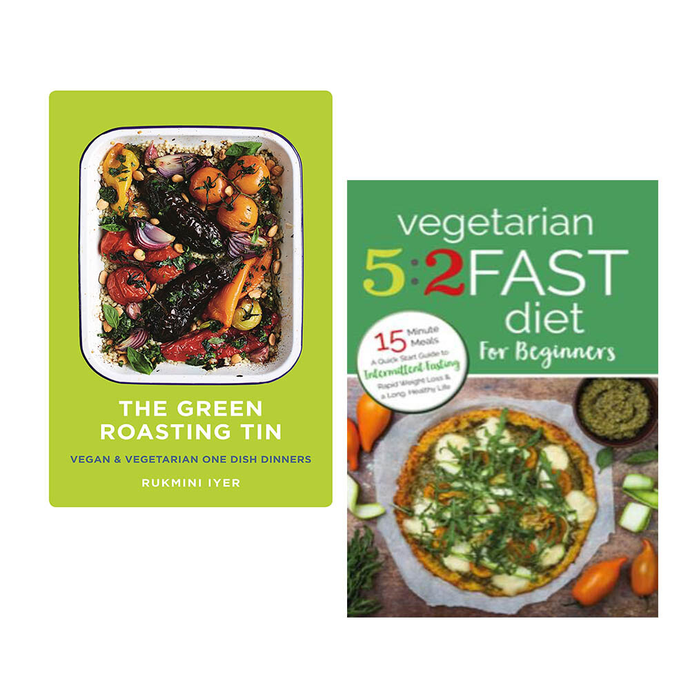 The Green Roasting Tin,Vegetarian 5  2 Fast Diet for Begi 2 Books Collection Set