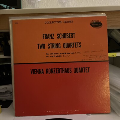 SCHUBERT STRING QUARTETS 8/9 LP VIENNA KONZERTHAUS QUARTET 285f
