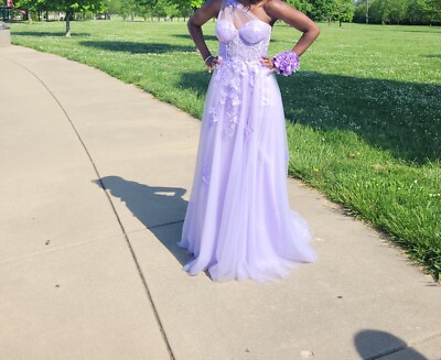 Lavender / Purple ball gown prom dresses size 4 excellent condition | eBay