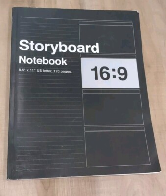 Storyboard Notebook 16:9, 8.5''X11'' US Letter, 170 Pages (Paperback)