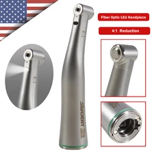 SANDENT Dental Low Speed Handpiece Fiber Optic 4:1 Contra Angle for NSK KaVo DL