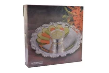 International Silver Company Lauren Chip N Dip Dish Chip and Dip NEW