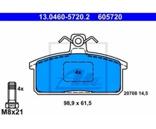 Brake pad set, disc brake Ate 13.0460-5720.2 for Suzuki