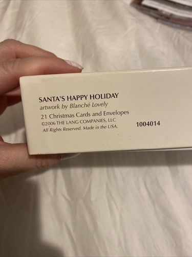 LANG Boxed Christmas Greeting Cards "SANTA’S HAPPY HOLIDAY” By Blanche Lovely - Picture 2 of 5