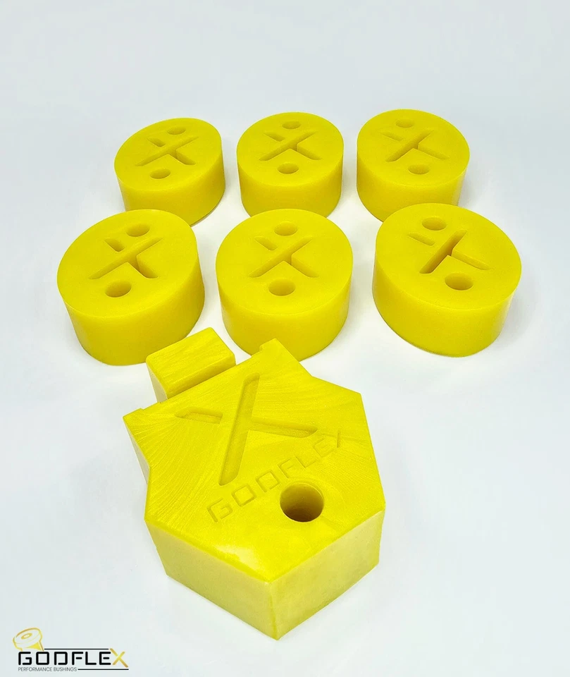 Kit de arbustos de escape Ford Focus para colgadores rígidos de polietileno mejorados MK2 ST y RS 05-10 Foto 2 de 4