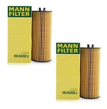 OEM Mann Pair Set of 2 Engine Oil Filters For Mercedes W205 C117 X218 C207 W463