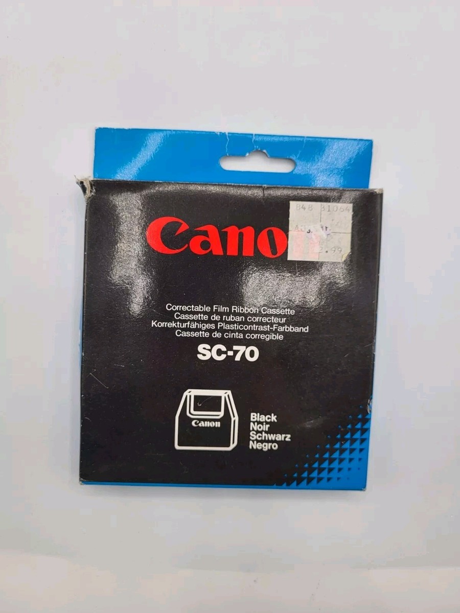 Canon SC-70 Black Correctable Film Ribbon Cassettes Sealed NOS