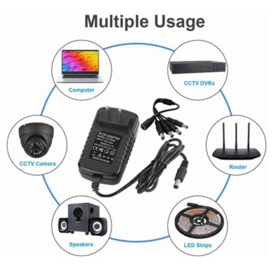 SWANN Alimentatore 12V UK PSU Per Telecamere DVR CCTV 4 8 1525 615 735 - Foto 2