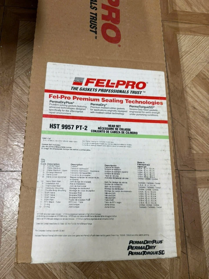 Juego de juntas de culata HST 9957 PT-2 Felpro para Chevy Olds Cutlass Grand Prix Foto 2 de 2