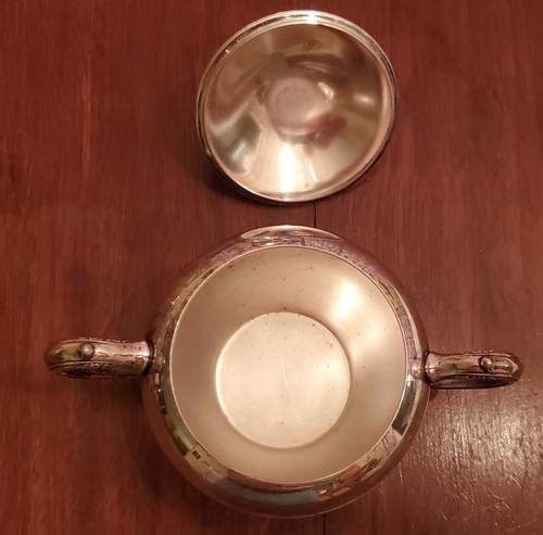 Juego de 4 piezas para servir té café plateado vintage - Imagen 4 de 10