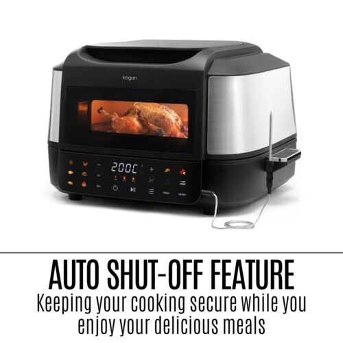 Kogan Smart 7L XL Grill & Air Fryer Pizza Oven Bake Non-Stick Defrost Roast New - Picture 10 of 12