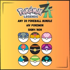 Pokemon Legends ZA - Any Pokeballs of your choice 20 shiny/non shiny