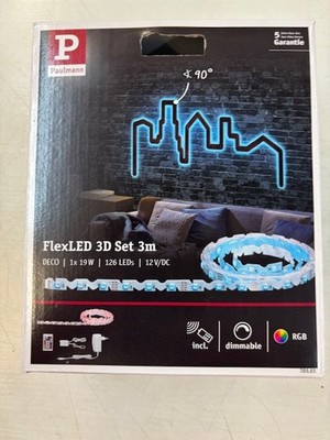 Paulmann 78965 LED Stripe FlexLED 3D Basisset 3m RGB incl. 1x19 Watt dimmbar