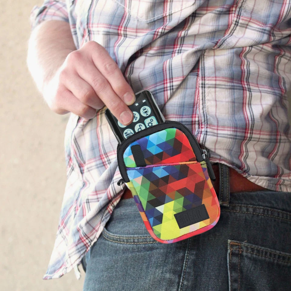 USA GEAR Neoprene MP3 Player Carrying Case - Belt Loop, Wrist Strap (Geometric) - Image 4 of 4