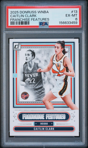 2025 Panini Donruss WNBA Franchise Features Caitlin Clark #13 PSA 6