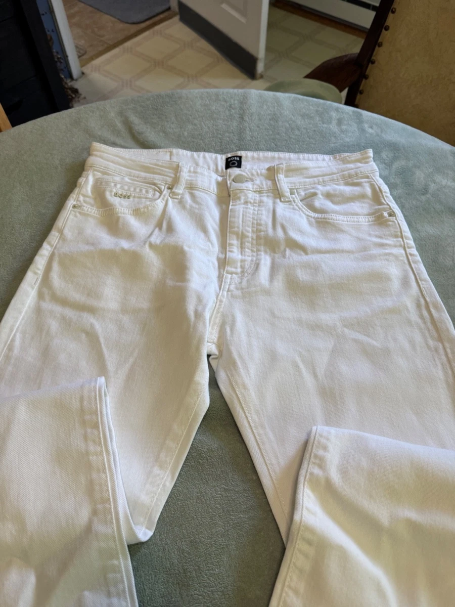 HUGO BOSS White Regular Size Jeans for Men for sale | eBay