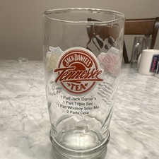 Jack Daniel's Collectible 1  Drinking Glass Set Tennessee Recipes