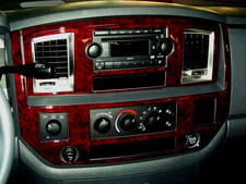 Dodge Ram Fits 2006-2009 New Style Alumin Carbon Wood Dash Trim Kit Interior Set Dodge Ram Fits 2006-2009 New Style Alumin Carbon Wood Dash Trim Kit Interior Set