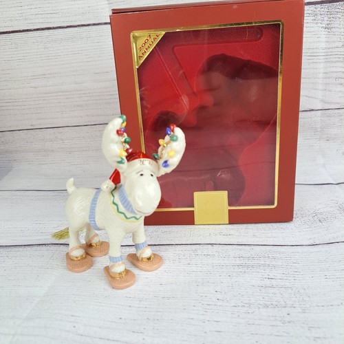 Lenox 2007 Annual Marcel Moose Ornament "Merry Mooseshoes" Schneeschuhe mit Box - Bild 2 von 19