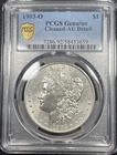 1903 O Morgan Silver Dollar $1 PCGS Genuine Cleaned AU Detail