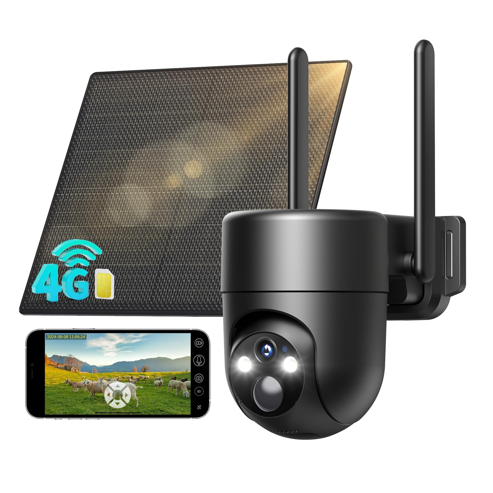 Montaggio Rapido: Telecamera 4G Solare 2K PTZ Esterno IP66