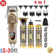 Professional Hair Clippers for Men, Cordless Barber Clippers and Trimmer Set