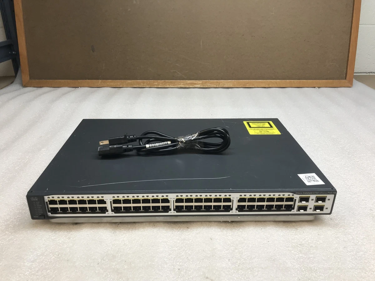 CISCO WS C3750G 48PS E 48 Port Gigabit POE Layer 3 Switch ios 15.0 CISCO WS C3750G 48PS E 48 Port Gigabit POE Layer 3 Switch ios 15.0