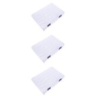 3 Sets 84 Compartments Manicure Sequin Box Nail Art Glitter Box
