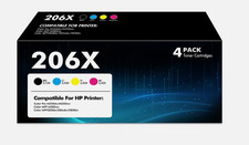 206X Toner Cartridges 4 Pack 206A High Yield Compatible For HP 206X 206A 206 NEW