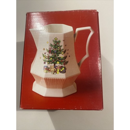 NIKKO Weihnachtskrug 1 Quart Weihnachtsbaum Japan mit Originalkarton - Bild 9 von 10
