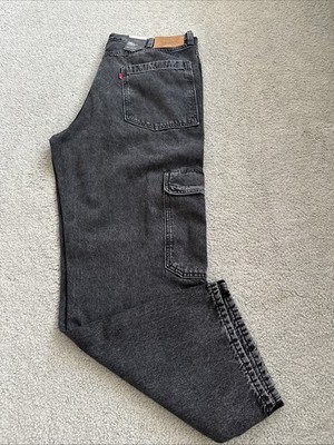 Levi's Premium 568 Loose Cargo Gray Jeans Pants Men s Size 38x32 See New